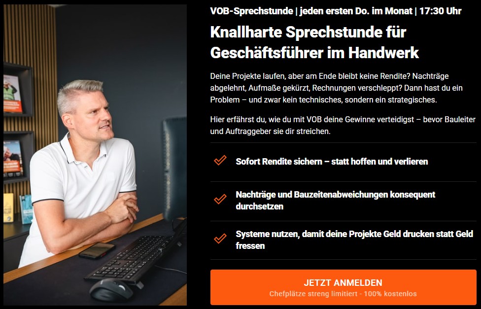 VOB-Sprechstunde mit Andreas Scheibe